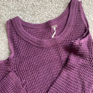 FP cutout shoulder sweater